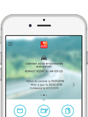 Direct Assurance Application mobile - Vos contrats en un coup d'oeil