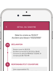 Direct Assurance Application mobile - suivi de sinistre